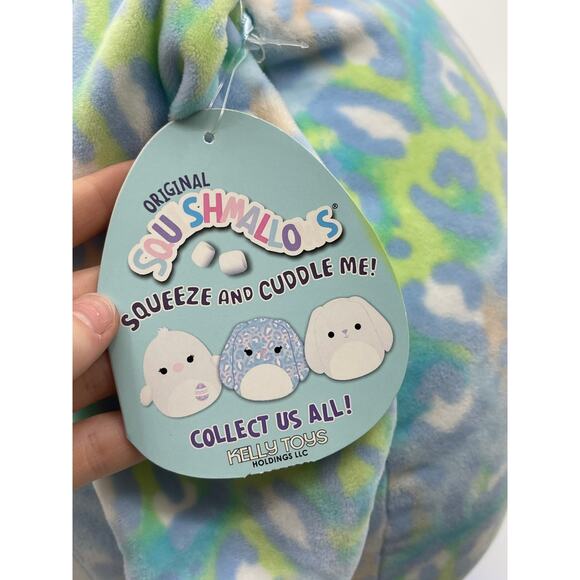 Squishmallows Kelly Toys Elizabella 14 inch Blue Plush Stuffed Toy NEW Rabbit - Picture 5 of 13